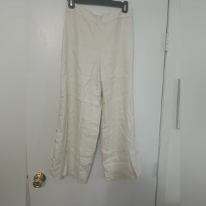 Club Monaco Size 2 White Linen Pants
